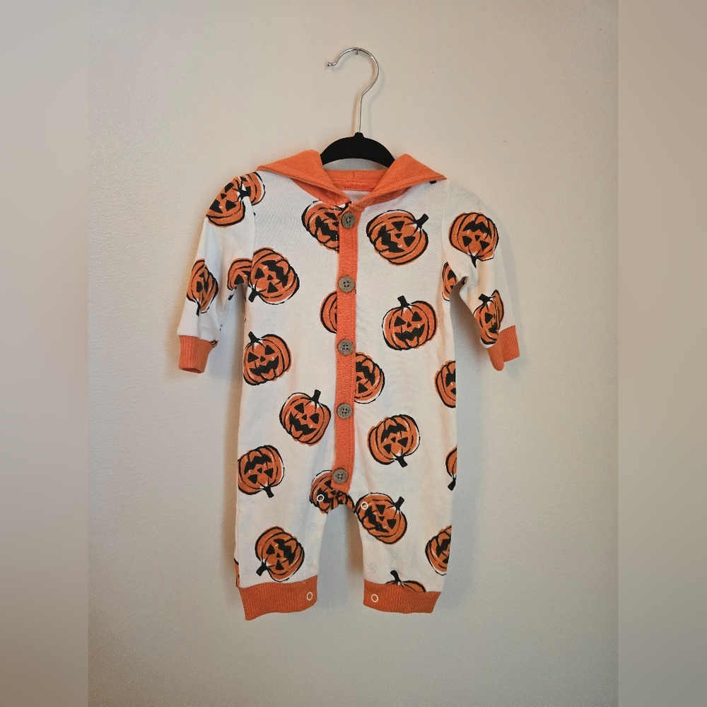 0-3m Halloween Pumpkin Outfit
